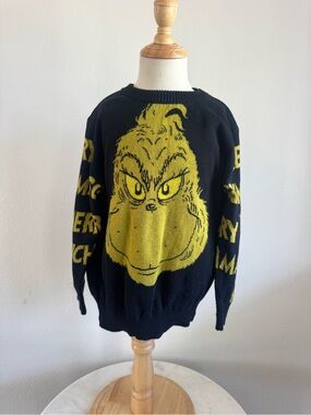 Black & Green Grinch Kids Sweater Size 5T
